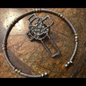 Celtic pin & vintage bracelet bundle